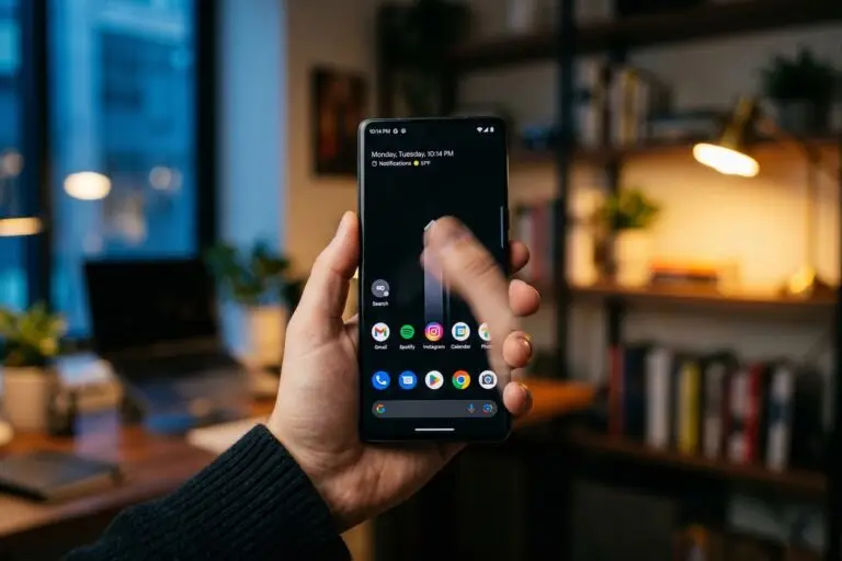 Android phone screen showing gesture navigation and shortcut settings for power users