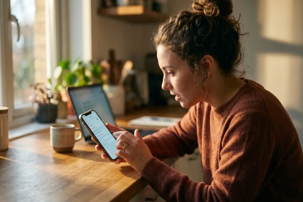 Person adjusting phone hotspot settings on a smartphone screen