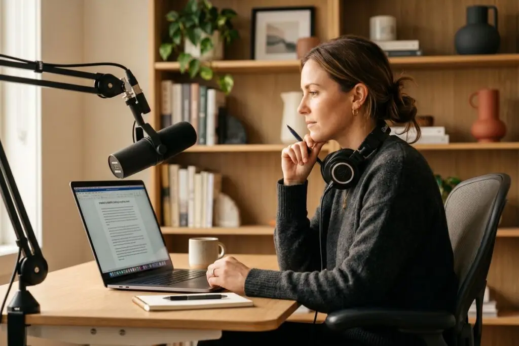 Side-by-side comparison of podcast guesting and guest blogging strategies for expanding digital reach