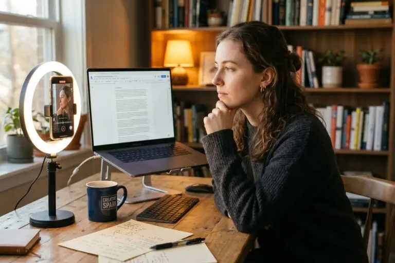 Side-by-side comparison of short-form video and long-form blog content for building digital reach